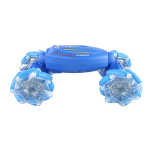 ماشین کنترلی شارژی دو حالته آبی RC Car Remote Control Double-Sided 2.4G -اسباب بازی